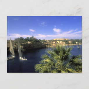 AF, Egypte, Opper-Egypte, Aswan. Rivier Nijl, Briefkaart