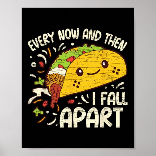 Af en toe Herfst ik Taco 1 uit elkaar Poster (Voorkant)