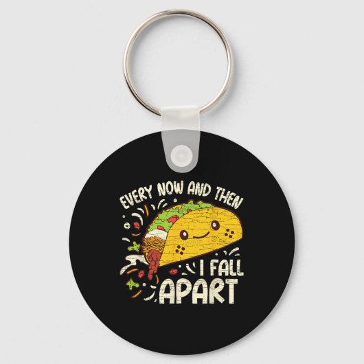 Af en toe Herfst ik Taco 1 uit elkaar Sleutelhanger (Voorkant)