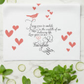 Af en toe in een gewoon leven. theedoek (Gevouwen)