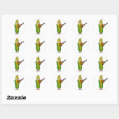 AF- Maïs spelen viool of viool Ronde Sticker (Vel)