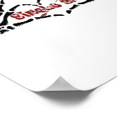 AF Skeleton Hands Heart Classic Poster (Hoek)