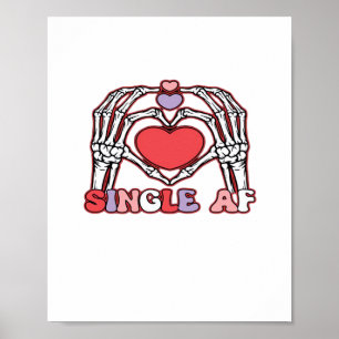 AF Skeleton Hands Valentijnsdag Classic Poster