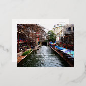 AFA San Antonio Riverwalk postcard Folie Feestdagen Briefkaart (Voorkant / Achterkant)