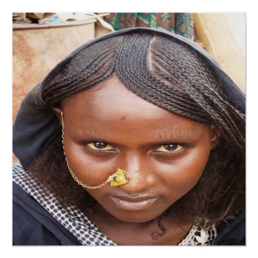 Afar Girl 20" x 20", Poster Paper (Semi-Gloss) (Devant)