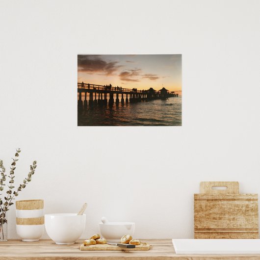 afbeelding0-8 Poster of Canvas van Napels Pier (Keuken)