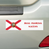 Afbeelding1, ECHTE FLORIDA NATIVE Bumpersticker (Op auto)