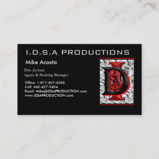 Afbeelding 002, D.S.A. PRODUCTIONS, Mike Acosta .. Visitekaartje