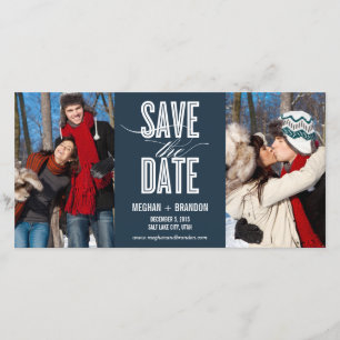 afbeelding bewaart de datumfotokaarten save the date