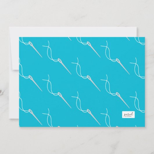 Afbeelding Blauwe Grijs Dank je Bedankkaart (Achterkant)