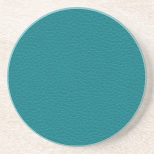 Afbeelding Blauwgroen leder. Zandsteen Onderzetter