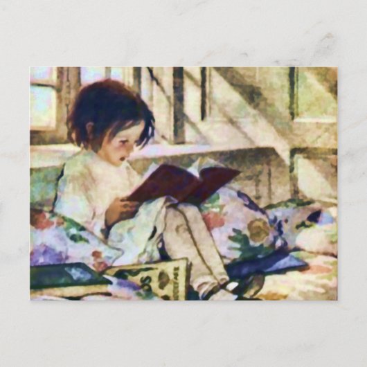 Afbeelding Boeken in de winter Briefkaart (Voorkant)