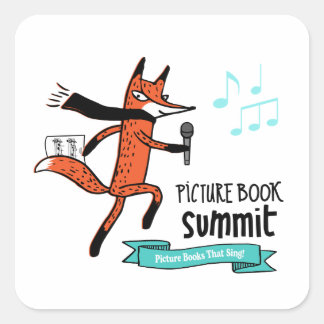 Afbeelding Book Summit: Afbeelding boeken die T-sh Vierkante Sticker