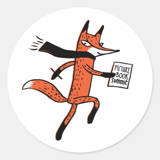 Afbeelding Book Summit - Dash the Fox Sticker (Voorkant)
