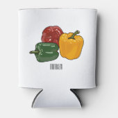 Afbeelding Capsicum cartoon Blikjeskoeler (Voorkant)