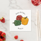 Afbeelding Capsicum cartoon Servet (Insitu)