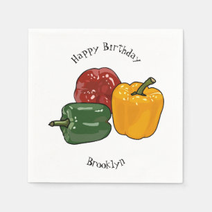 Afbeelding Capsicum cartoon Servet