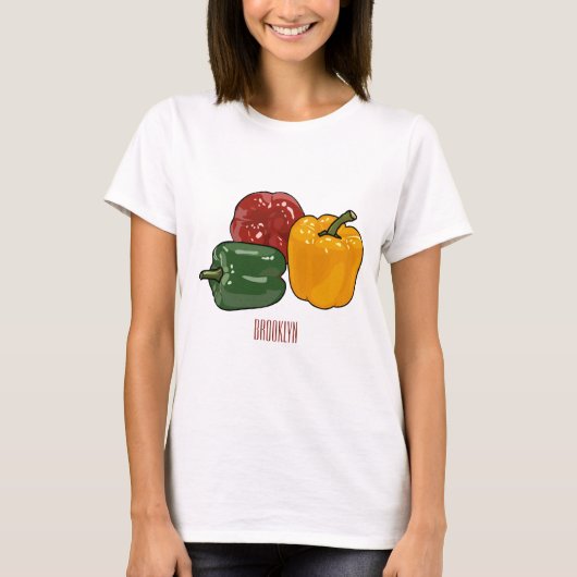 Afbeelding Capsicum cartoon T-shirt (Voorkant)