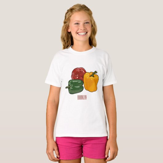 Afbeelding Capsicum cartoon T-shirt (Voorkant volledig)
