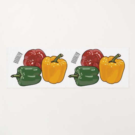 Afbeelding Capsicum cartoon Yogamat (Voorkant (horizontaal))