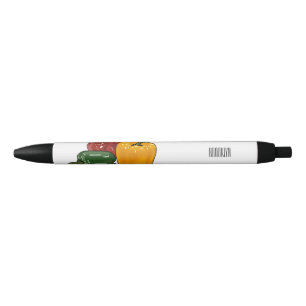 Afbeelding Capsicum cartoon Zwarte Inkt Pen