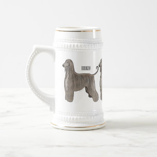 Afbeelding cartoon Afghaanse hond Bierpul