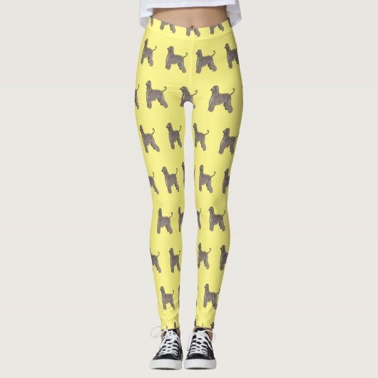 Afbeelding cartoon Afghaanse hond Leggings (Voorkant)