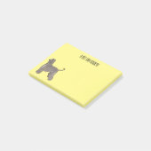 Afbeelding cartoon Afghaanse hond Post-it® Notes (Schuin)