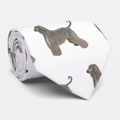 Afbeelding cartoon Afghaanse hond Stropdas (Opgerold)