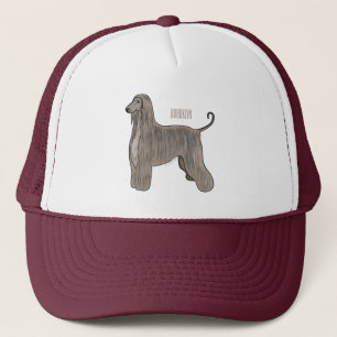 Afbeelding cartoon Afghaanse hond Trucker Pet