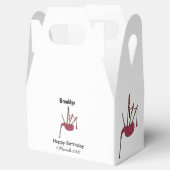 Afbeelding cartoon Bagpipes Bedankdoosjes (Geopend)