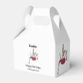 Afbeelding cartoon Bagpipes Bedankdoosjes (Voorkant Zijde)