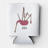 Afbeelding cartoon Bagpipes Blikjeskoeler (Voorkant)