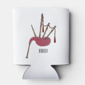 Afbeelding cartoon Bagpipes Blikjeskoeler (Achterkant)