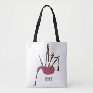 Afbeelding cartoon Bagpipes Draagtas