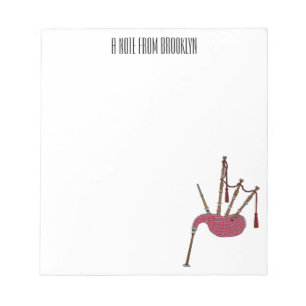 Afbeelding cartoon Bagpipes Notitieblok