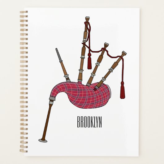 Afbeelding cartoon Bagpipes Planner (Voorkant)