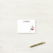 Afbeelding cartoon Bagpipes Post-it® Notes (Op bureau)