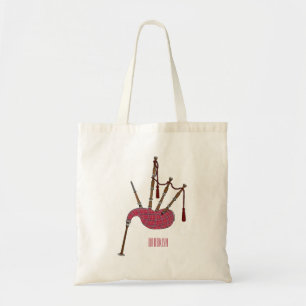Afbeelding cartoon Bagpipes Tote Bag