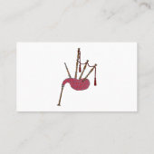 Afbeelding cartoon Bagpipes Visitekaartje (Achterkant)