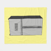 Afbeelding cartoon Franse deurkoelkast Fleece Deken (Voorkant (Horizontaal))