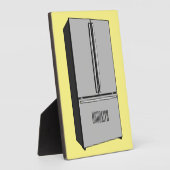 Afbeelding cartoon Franse deurkoelkast Fotoplaat (Zijkant)