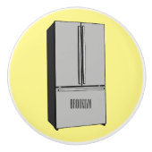 Afbeelding cartoon Franse deurkoelkast Keramische Knop (Voorkant)