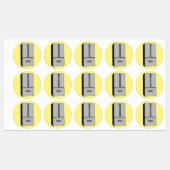 Afbeelding cartoon Franse deurkoelkast Labels (Vel)