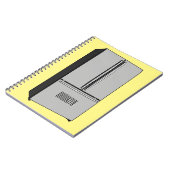 Afbeelding cartoon Franse deurkoelkast Notitieboek (Linkerzijde)