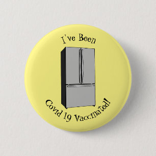 Afbeelding cartoon Franse deurkoelkast Ronde Button 5,7 Cm