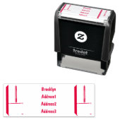 Afbeelding cartoon Franse deurkoelkast Zelfinktende Stempel (In situ)