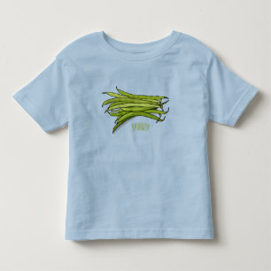 Afbeelding cartoon groene bonen kinder shirts
