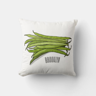 Afbeelding cartoon groene bonen kussen