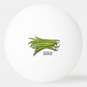 Afbeelding cartoon groene bonen pingpongballen